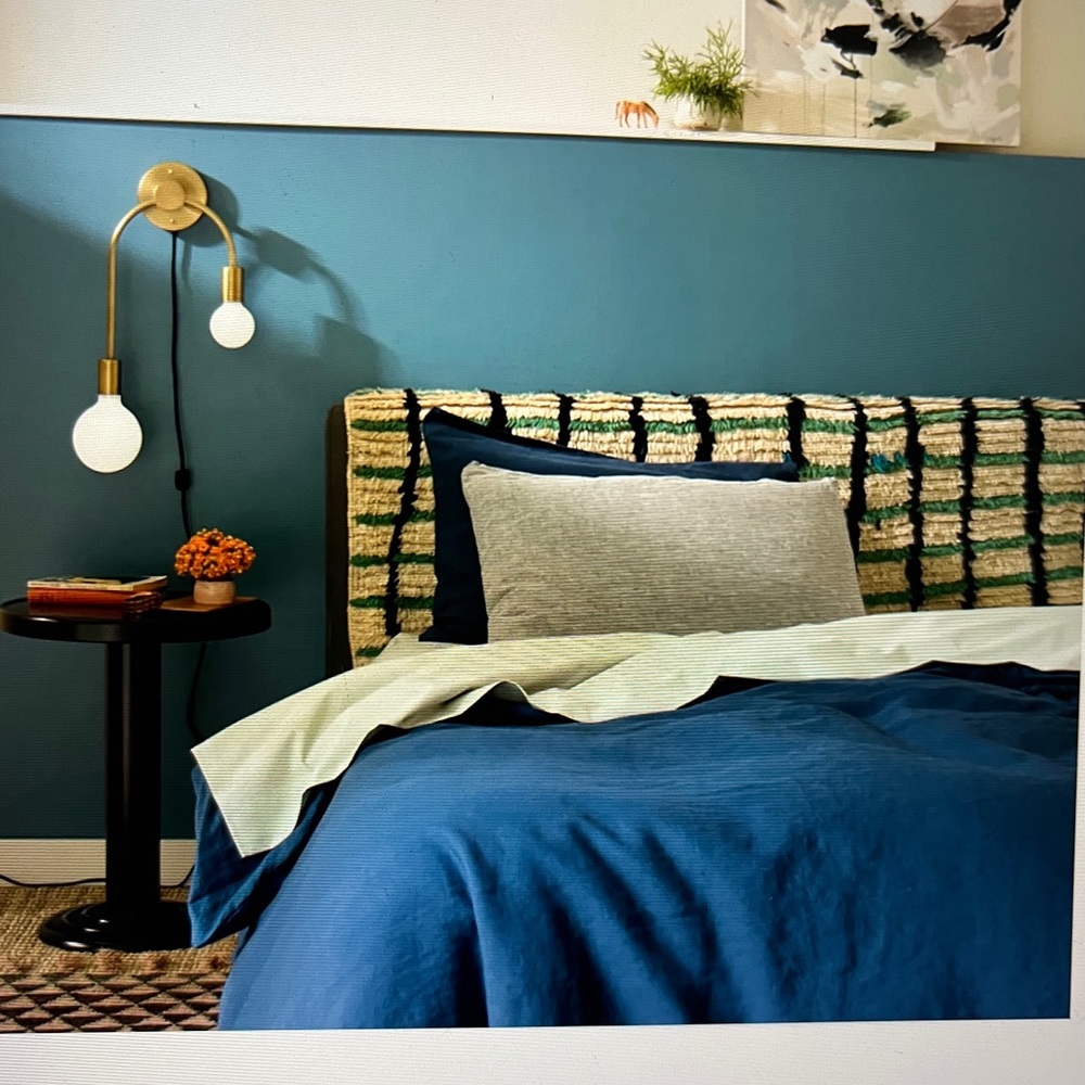 schoolhouse linen duvet set nwt - Picture 1 of 9